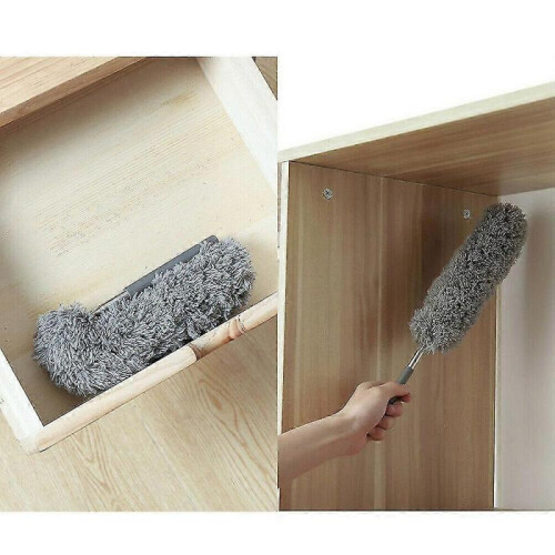 Extendable Cobweb Brush Washable Feather Duster Long Magic Telescopic Handle TW 1