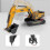 (grab) Engineering Excavator Children's Toy Trolley Grab Tw 2