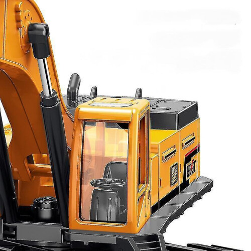 (excavator) Engineering Excavator Children's Toy Trolley Grab Tw 1