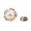 Boutons en perles 20 pièces forme fleur vintage 16