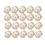 Boutons en perles 20 pièces forme fleur vintage 14