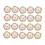 Boutons en perles 20 pièces forme fleur vintage 2