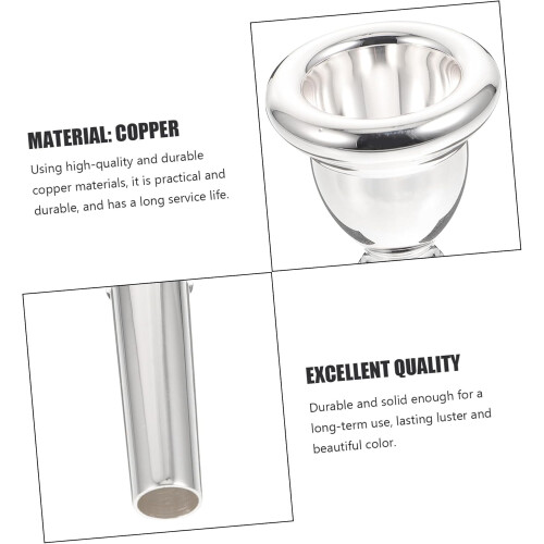 Euphonium Mouthpiece for Breath Control Replacement, Compatible with All Euphonium Models, Professional Grade for Beginners 2