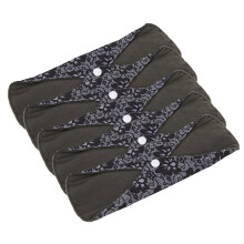 M05 5 pezzi dischetti riutilizzabili 18x25cm Carbone di bambù