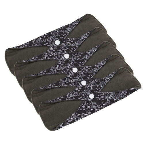 M05 5 pezzi dischetti riutilizzabili 18x25cm Carbone di bambù