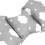 Protector de cuello para almohada Mariposa WhiteCloud 22x30cm 8