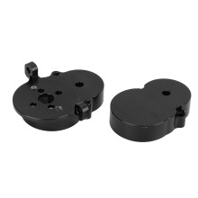 Hinterachsantrieb-Getriebegehäuse RC-Truck Zubehör Metall-Getriebegehäusegehäuse für WPL D12 Truck, Schwarz