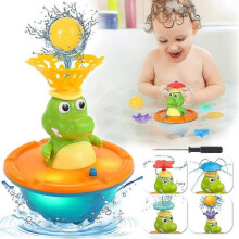 Bath Toy Toddler Baby Crocodile Automatic Spray Water Light Up Sprinkler Pool Bathtub Shower Toy