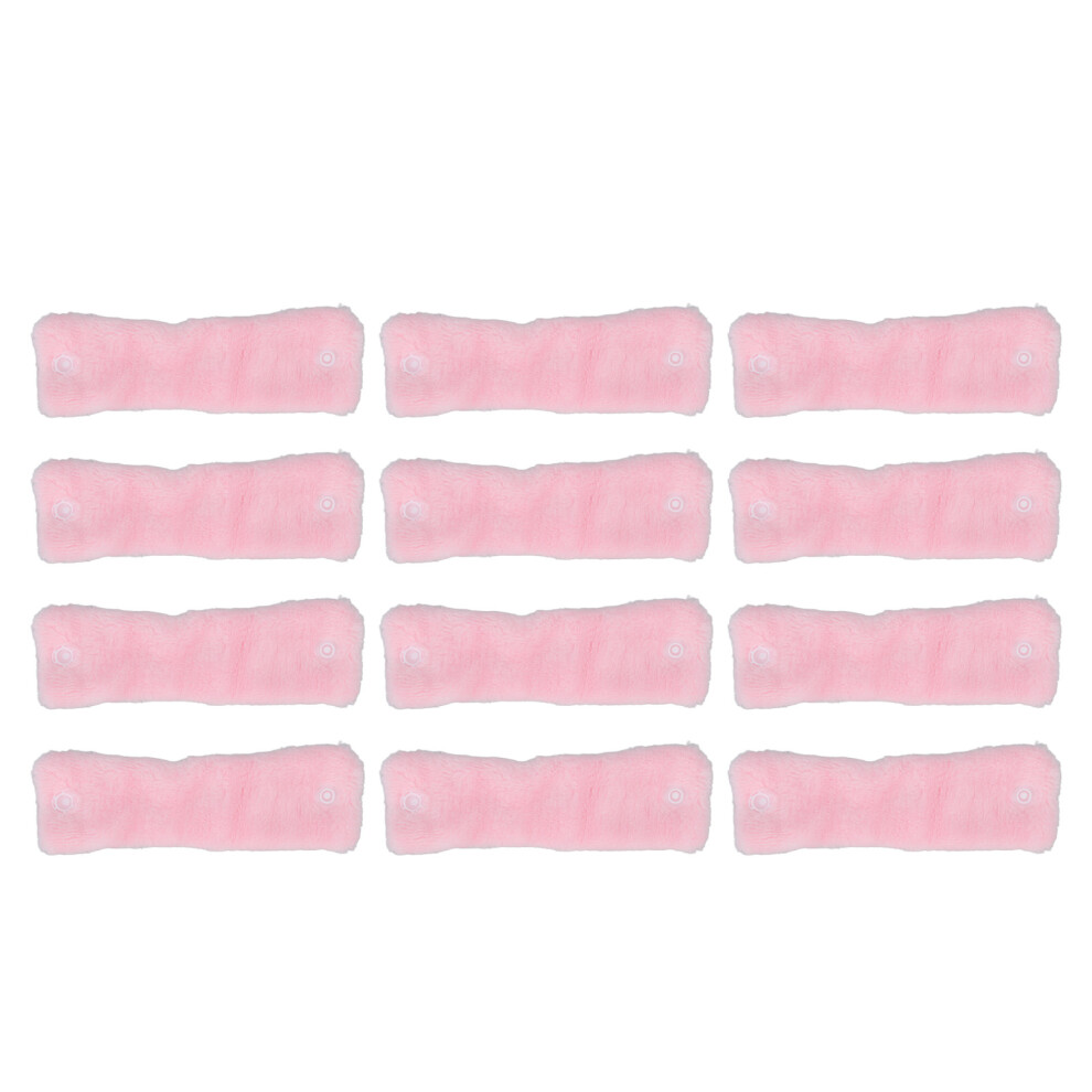 Coral 12Pcs Heatless Fleece Hair Rollers Hair