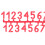 10Set Plastic Number Tag Number Sign Number 15