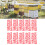 10Set Plastic Number Tag Number Sign Number 11