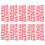10Set Plastic Number Tag Number Sign Number 3