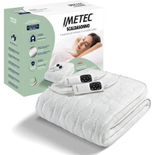 Imetec Chauffe-Lit Adapto Recreo - Sobrecolchão Aquecido 2 Pessoas 150x160 cm - Aquecimento Rápido - Regulação 6 Temperaturas - Tecido