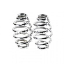 (Chrome A) Motorcycle Solo Seat Springs Mounting Saddle Seat Spring For Harley Sportster Softail Xl 883 1200 Dyna Fatboy Bobber Tw