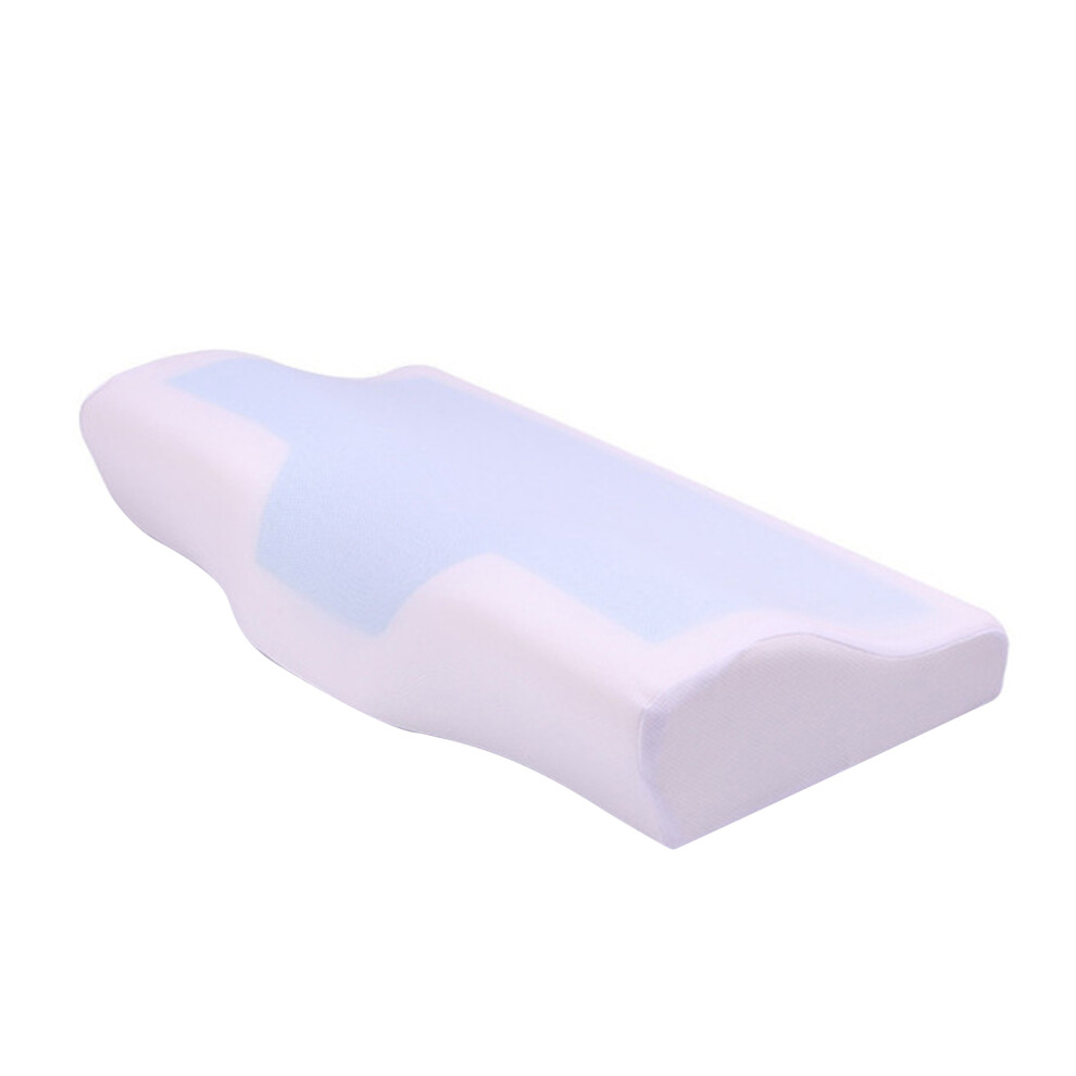 White Cooling Memory Orthopedic Pillows Gel Neck Pillows
