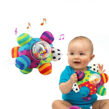 Baby hand bells, bombs, cloth balls, development of baby intelligence, grasping toys, children's toys