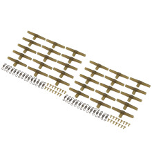 Set di manicotti Crossline: PVC/acciaio inossidabile, chiusura a scatto rotante, 1,2 cm