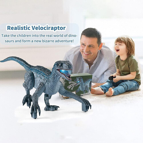 Dinosaure télécommandé rotatif à 360 34,5x16x13,5 cm