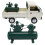 A107 Mini compressore d'aria 133x95x45mm verde AA 8