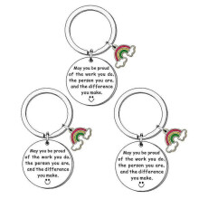 3 Pcs Keychain Farewell Gifts for Coworkers Men Women Going Away Gift for Coworker Friends Colleague Leaving Gifts Retirement Gifts