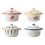 (Vertical Grain) Convenient Storage Ceramic Souffle Baking Bowls Safe To Ceramic Bowl 2