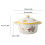 (Vertical Grain) Convenient Storage Ceramic Souffle Baking Bowls Safe To Ceramic Bowl 3