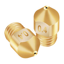 6 Stück 3D-Drucker Messing Kupfer Extruder Düse MK8 0,4 mm für Creality CR-6 SE 3D-Drucker 1,75 mm Filament
