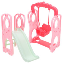 Dollhouse Swing Slide Toy Set, Mini Playground Model for Doll Houses, Sand Table Material, Home Decor Ornaments