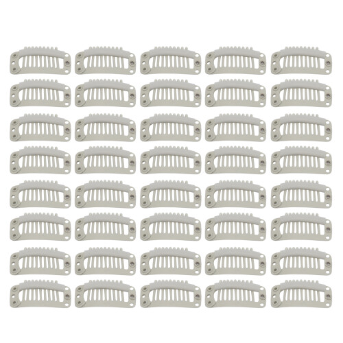 40pcs Wig Clip Set Stainless Steel DIY 9 Teeth 1