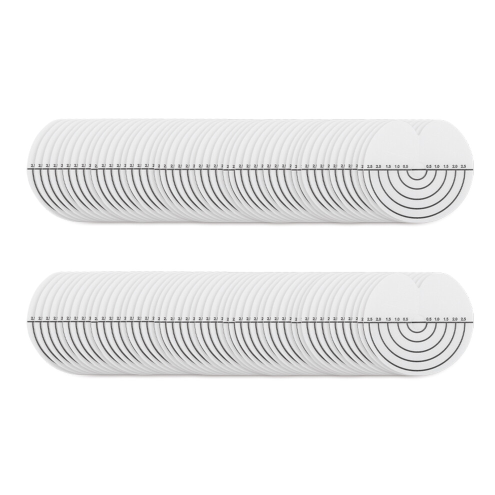 Unisex 100Pcs Hair Heat Shield Guards With Scale Single