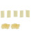 2 Bag Hair Extension Granule Bead Yellow 7