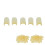 2 Bag Hair Extension Granule Bead Yellow 6