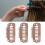 50pcs 8 Tips 8 Teeth Snap Comb Wig Clips Stainless 11