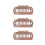 50pcs 8 Tips 8 Teeth Snap Comb Wig Clips Stainless 3