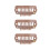 50pcs 8 Tips 8 Teeth Snap Comb Wig Clips Stainless 5