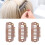 50pcs 8 Tips 8 Teeth Snap Comb Wig Clips Stainless 12
