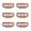 50pcs 8 Tips 8 Teeth Snap Comb Wig Clips Stainless 9