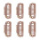 50pcs 8 Tips 8 Teeth Snap Comb Wig Clips Stainless 8