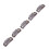 50pcs 8 Tips 8 Teeth Snap Comb Wig Clips Stainless 15