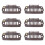 50pcs 8 Tips 8 Teeth Snap Comb Wig Clips Stainless 7