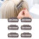 50pcs 8 Tips 8 Teeth Snap Comb Wig Clips Stainless 12