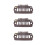 50pcs 8 Tips 8 Teeth Snap Comb Wig Clips Stainless 3