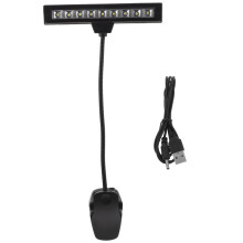 9 LED Orchestra Music Stand Lamp with Clip, Adjustable Piano Light for Reading, Compatible with Music Stands