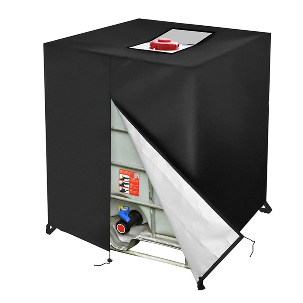 Ibc Tank Cover 420D Oxford Fabric Waterproof Tarpaulin 600L Rainwater Storage Container 120X80x100cm 6482260737881