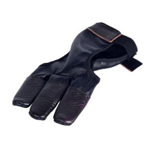 Archery Shooting Glove, Finger Protection for Adult and Beginner Archers, 20x10cm Black, Durable Archery Gear