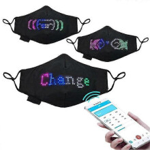 Bluetooth Led Mask Luminous Programmable Message Display Face Mask for club and party
