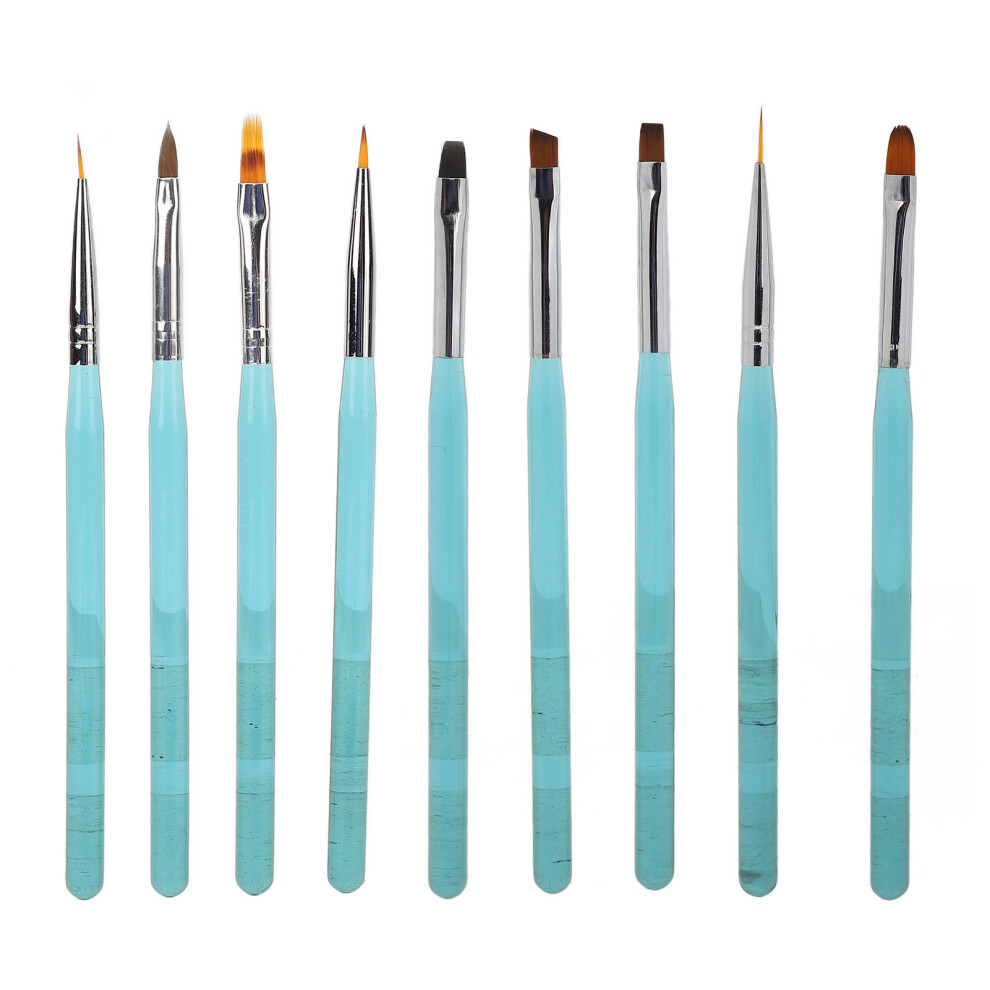 9Pcs Nail Art Brush Set Nylon Hair Nail Design-image-OPC-PJQG99H-NEW