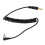 2pcs Coiled 3.5mm to PC Sync Cable for Digital Cameras, Black 5