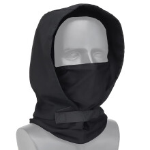 Tactical Night Headwear Hooded Camouflage Full Face Mask for Airsoft, Paintball, Cosplay, Halloween, Black Color