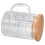 V-Shaped Nozzle Glass Measuring Cup 400ml with Bamboo Handle 9
